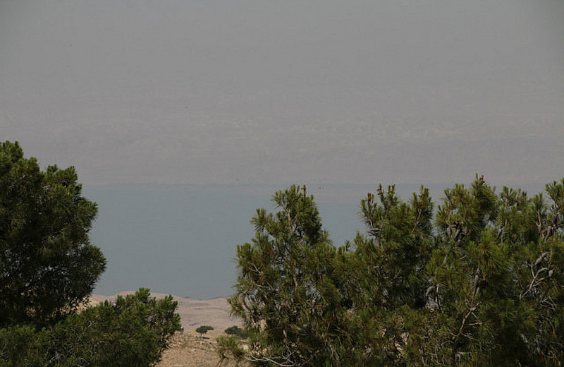 The first glimpse of the Dead Sea