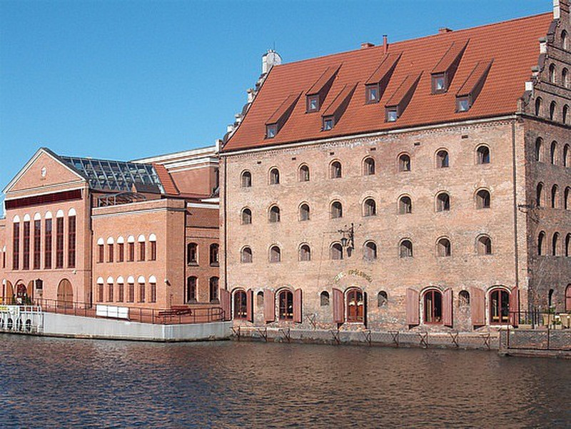 Gdansk waterfront - redeveloped warehouses