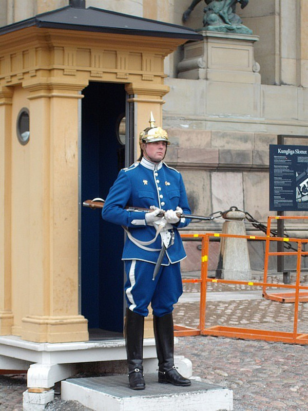 A solitary Palace guard, Stockholm