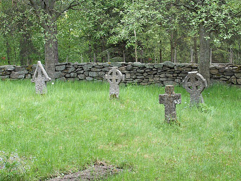 A replica graveyard  in Skansen