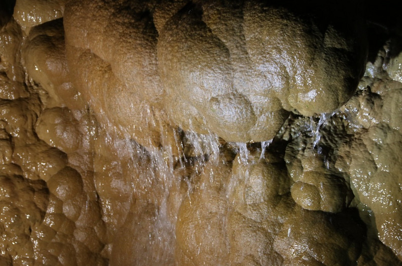 A cave cascade - pure water!