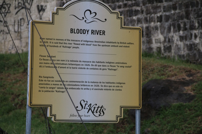 The Bloody river of St Kitts