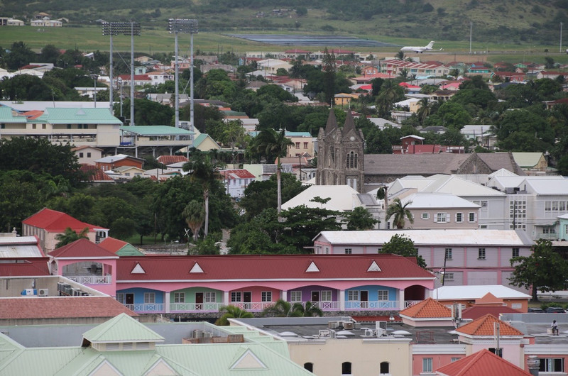 The suburbs of Bassterre, St Kitts