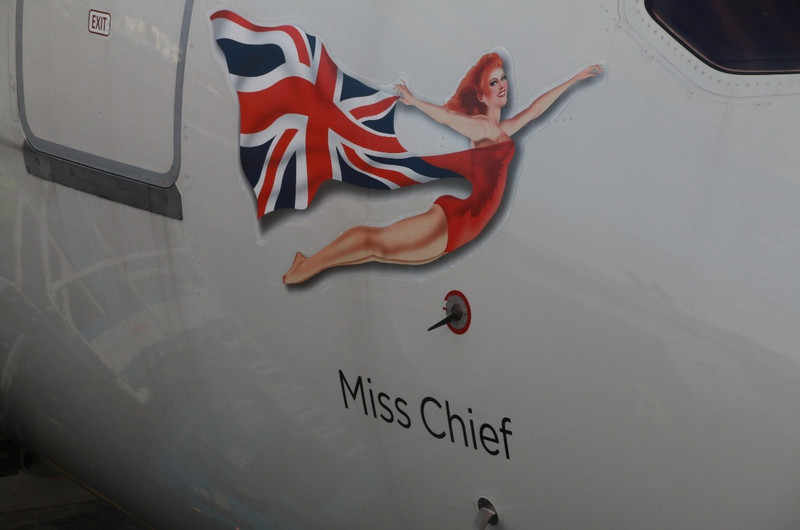 Miss Chief - Flying the flag