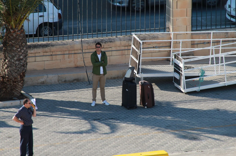 A long passenger at Valetta cruise terminal