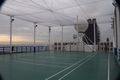 The tennis/football/handball court atop the MSC