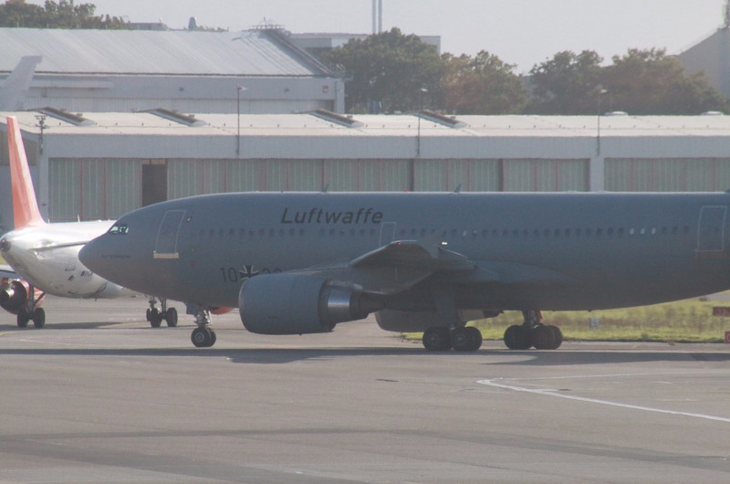 A ghostly Luftwaffe plane on the Tarmac