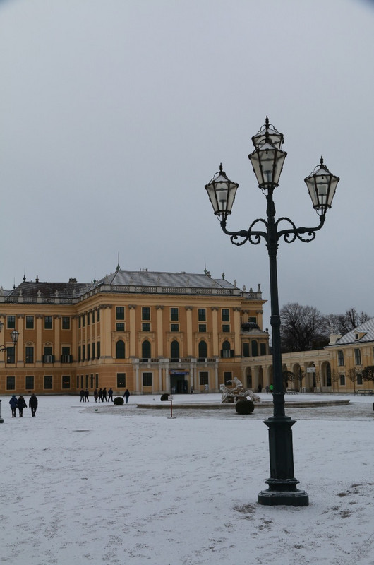 A snowy court yard - Schonbrunn Palace