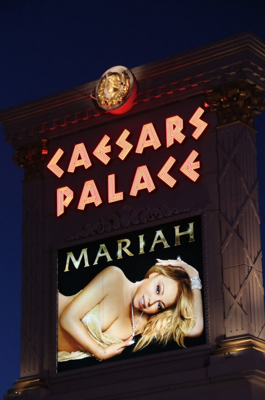 The famous Caesar&#39;s palace featuring Mariah Carey
