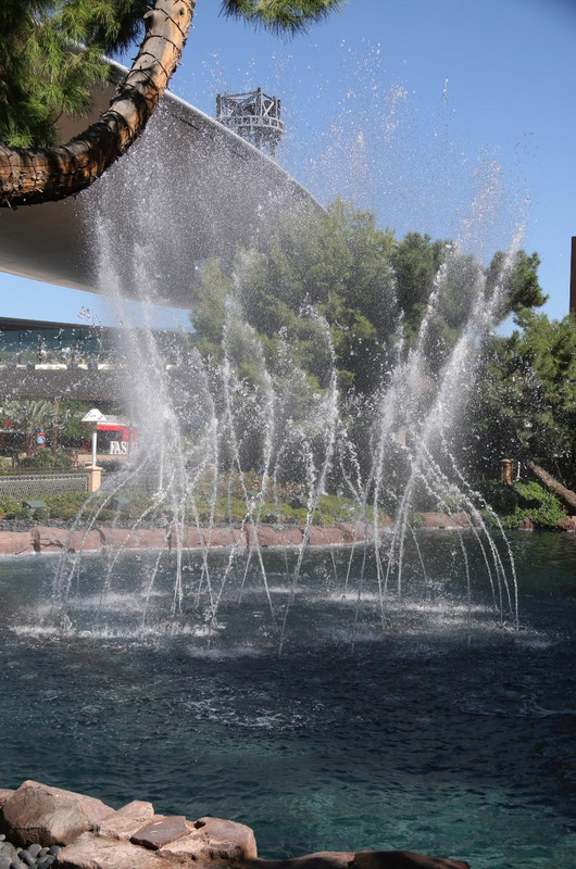 The water feature at the Wynn