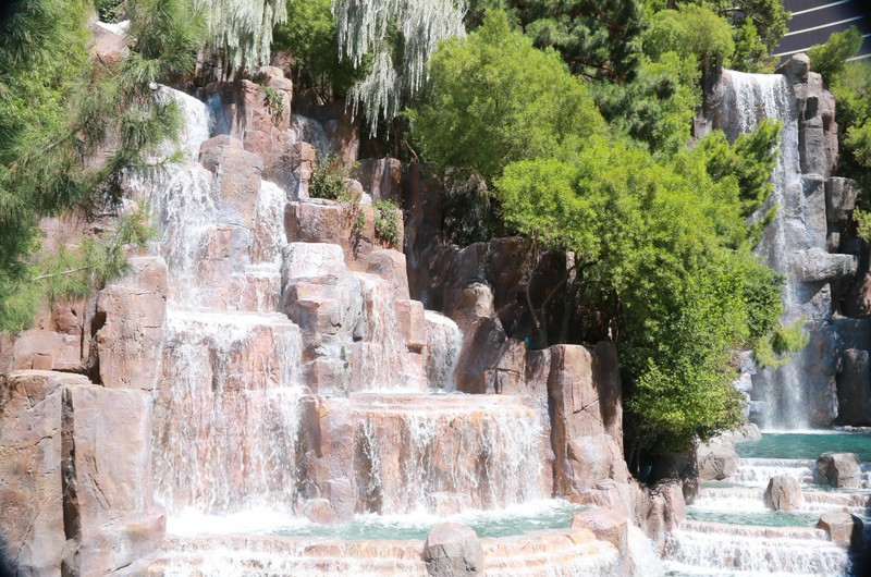 The Wynn waterfall cascade