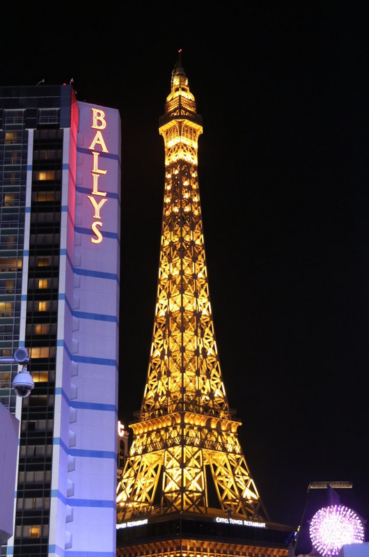 The Eiffel Tower illuminated