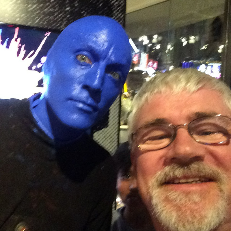 Blue Man #2 meets Chris