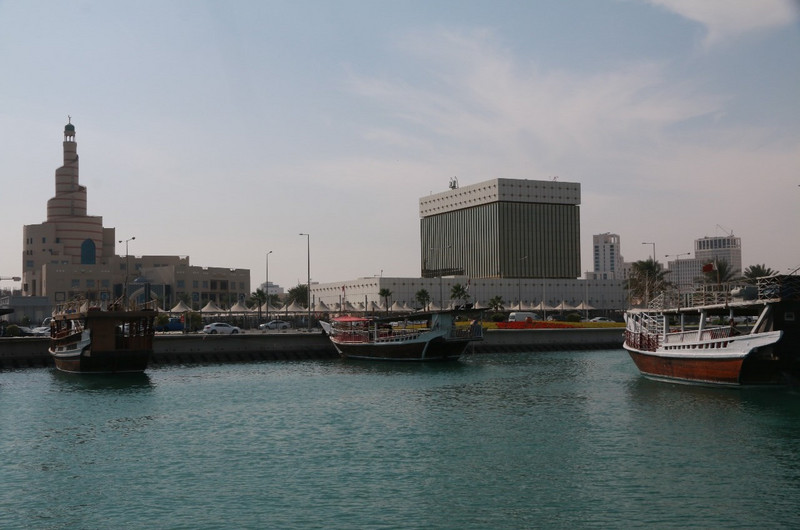 Doha harbour - a Dhow&#39;s eye view!