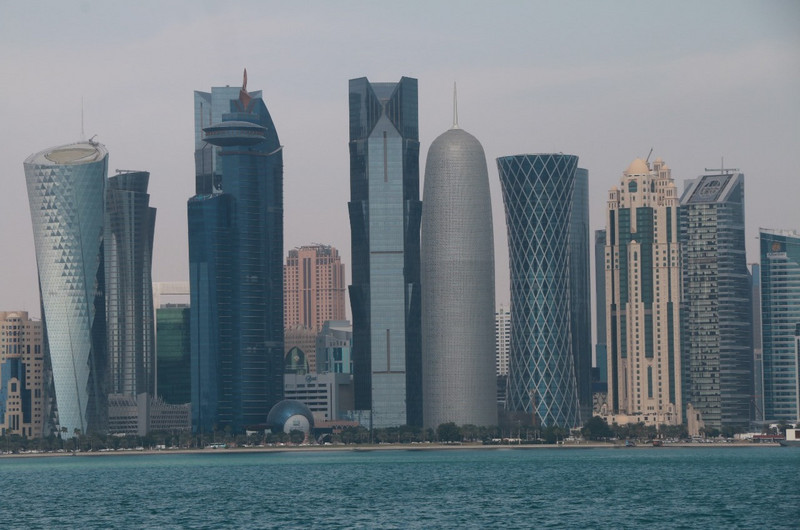 The futuristic Doha skyline