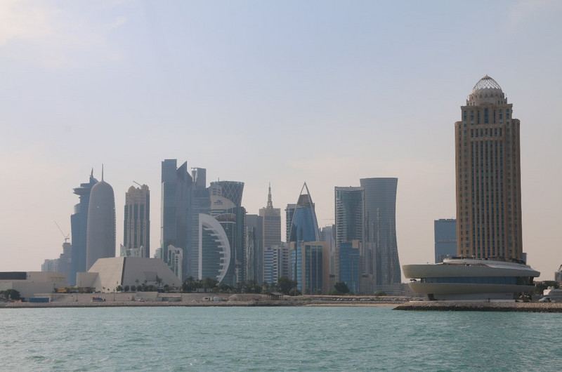 Not another view of the futuristic Doha skyline