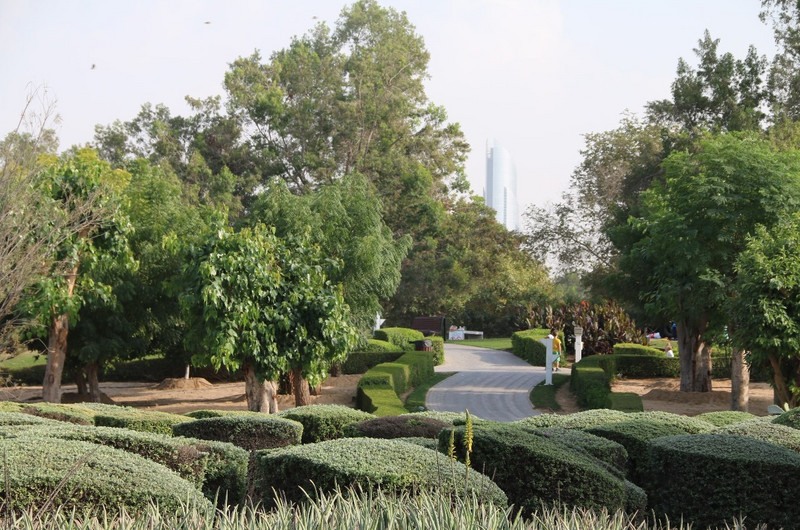 The well kept greenery of Creek Park