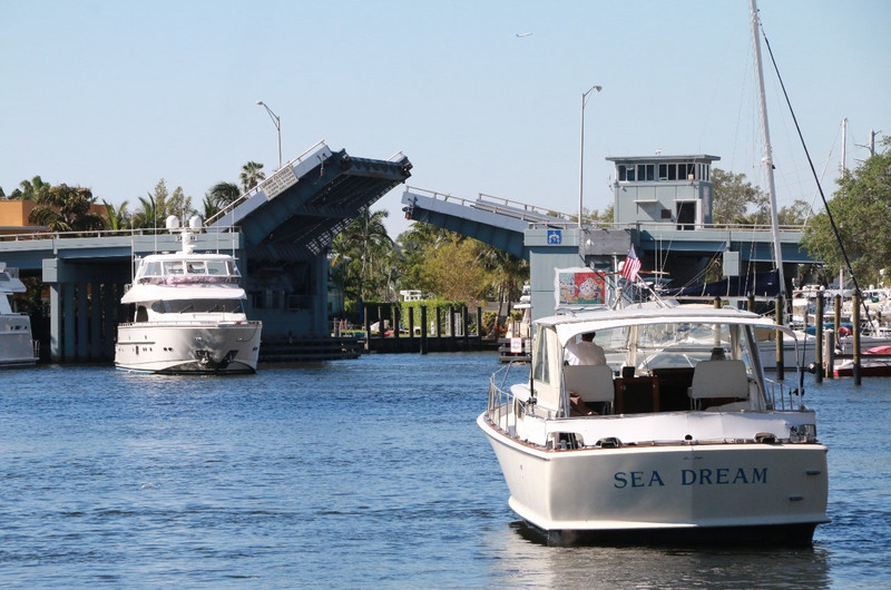 One of the many draw bridges in Ft Lauderdale