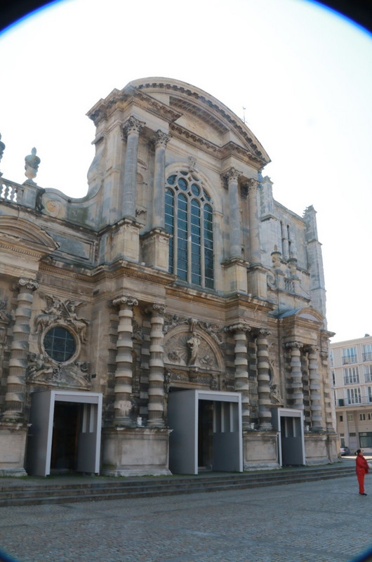 The facade of Le havre cathedral