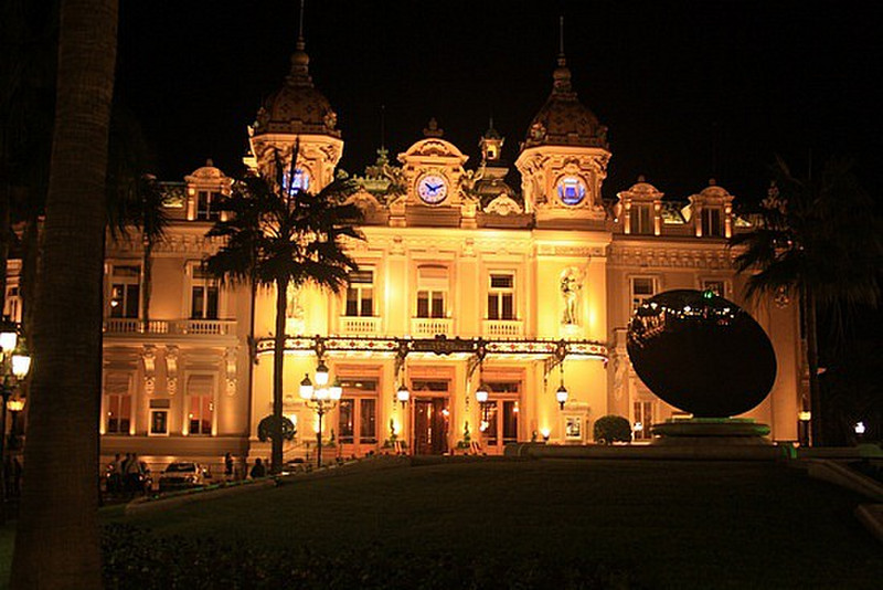 Monaco&#39;s main casino by night