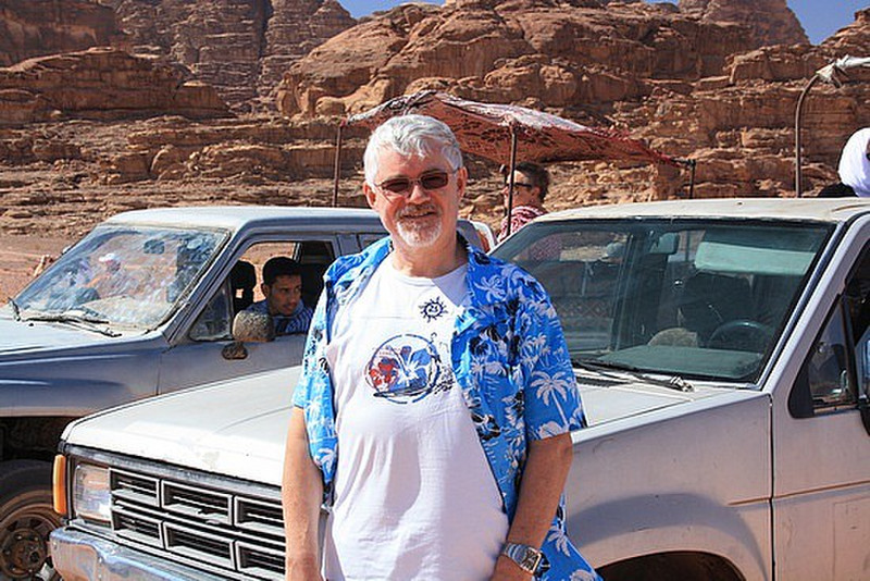 Chris and his Wadi Rhum transport