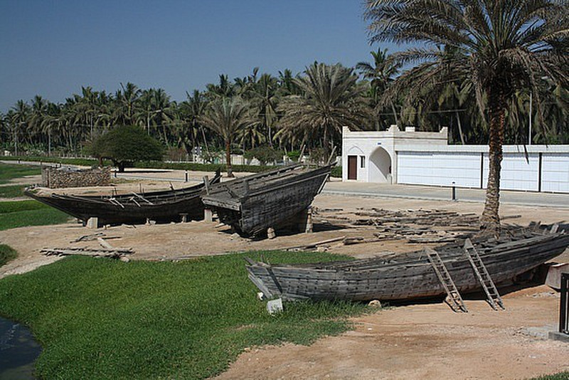 Boats out of water, Salalah, Oman