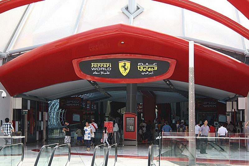Entrance to Ferrariworld, Abu Dhabi
