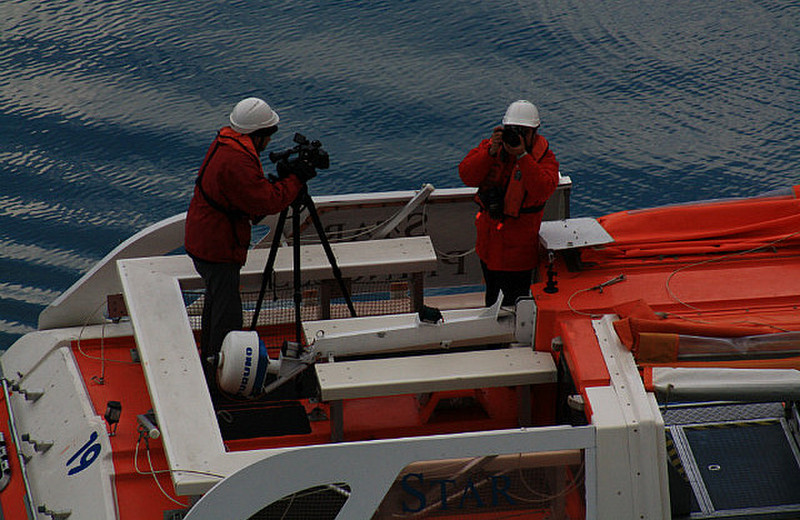The Star Princess film crew watching you!