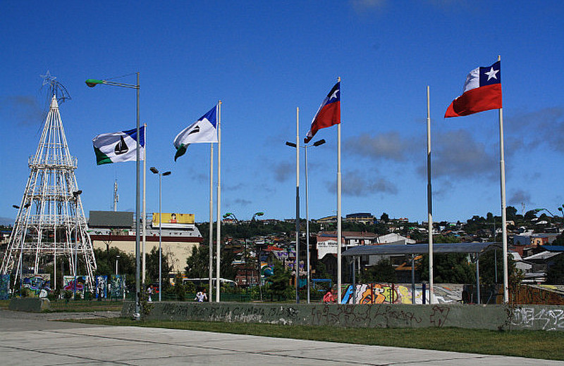 Flying the flag in Puerto Montt
