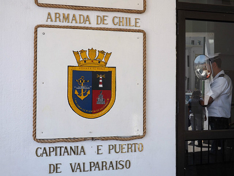 The emblem of the Chilean Navy