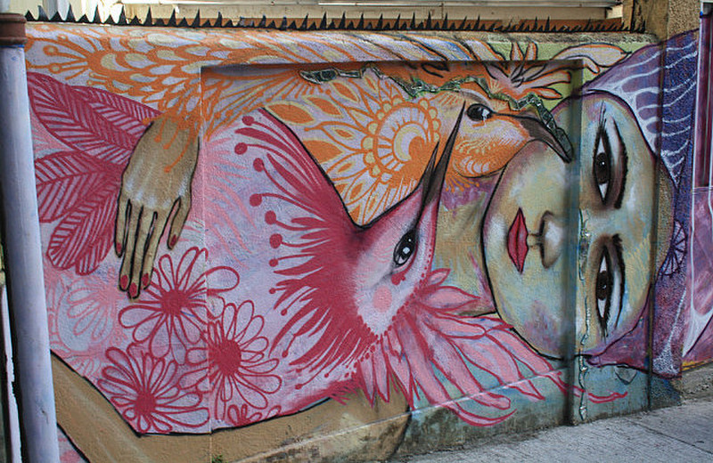 Street Mural, Valparaiso (not a Banksy!!)