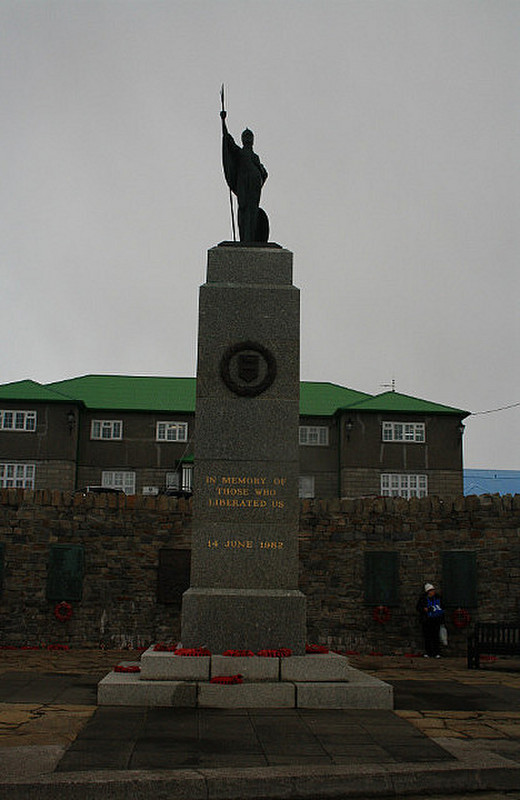 The war memorial at Stanley, Falklands.