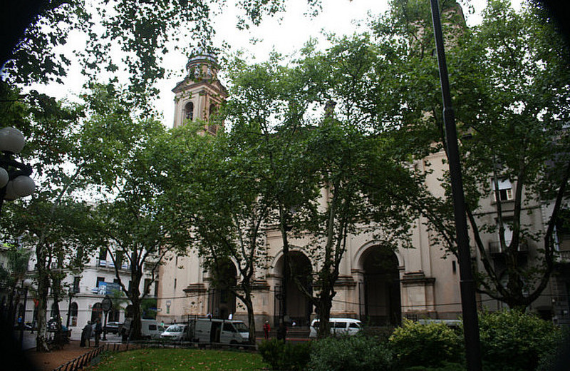 The cathedral in Plaza Constitution