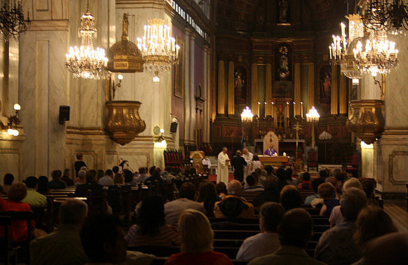 A mass at the Basilica Metroplitana