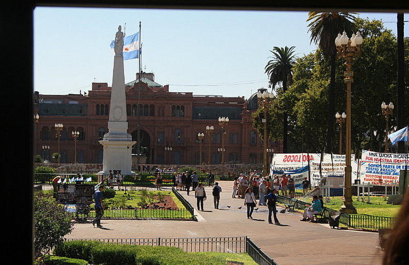 Plaza de Mayo with La Casa Rosada 