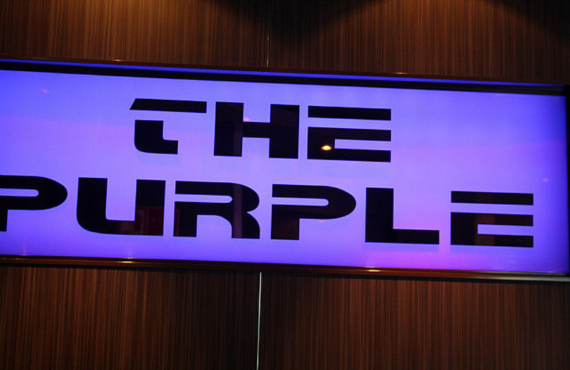 Purple is the colour of the bar!!!