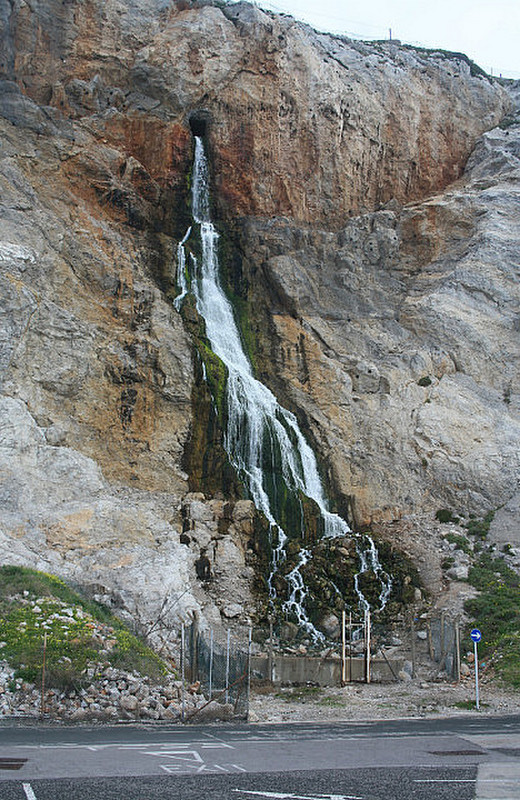 A man made waterfall, Gibraltar
