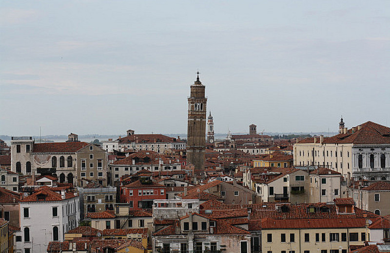 Slightly tilting tower, Venice