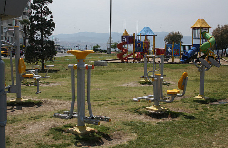 Gym in a park, Izmir (empty like most gyms!!)