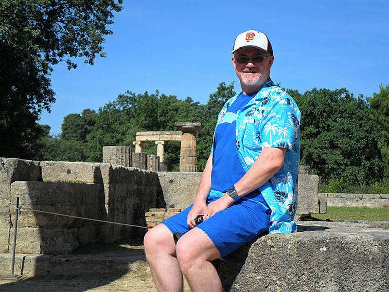 Chris in the Temple of Hera