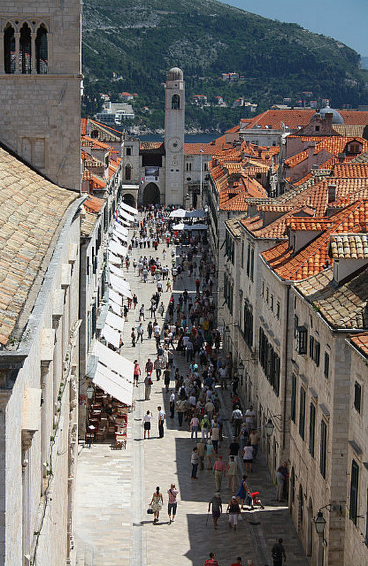 Looking down the Stradun Dubrovnik