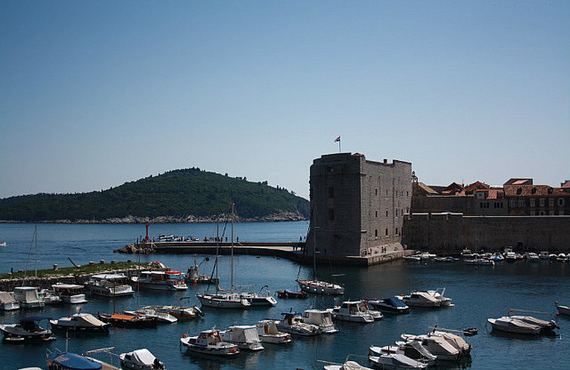 St John&#39;s fort &amp; Lokrum Is. Dubrovnik