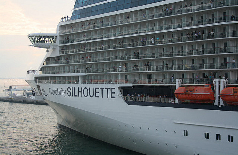 The Celebrity Silouette setting sail