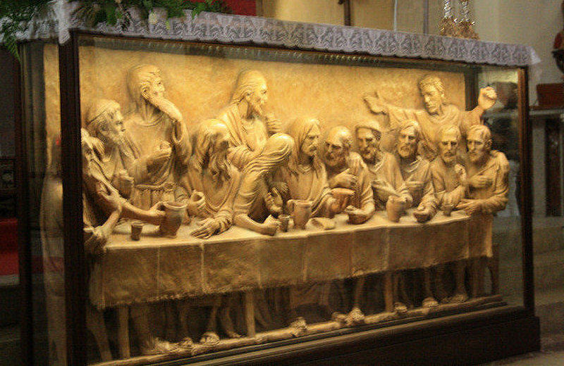 The last supper in Taormina cathedral