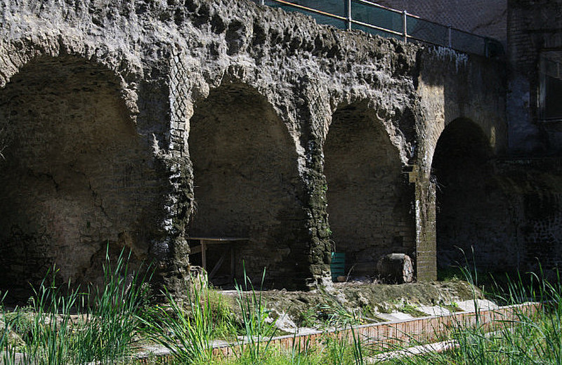 The arches which once faced the open sea