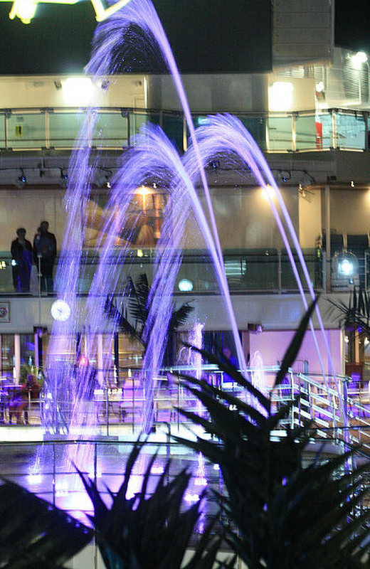 The dancing waters aboard the Royal Princess