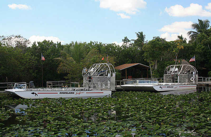 Airboats at the Everglades Safari Park