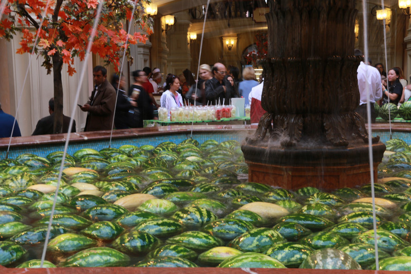 Water melons in the fountain