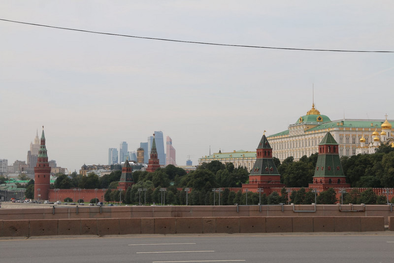 The Kremlin with new Moscow in the background