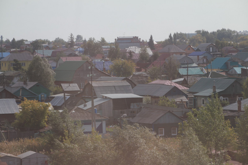 A siberian village in the foothills of the Urals